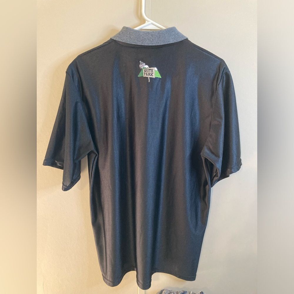 Vintage 90s Stanley Desantis Polo Men's L South Park Black Embroidered Shirt - Picture 6 of 8